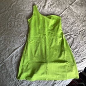 Bianca One Shoulder Dress- Girlfriend Collective